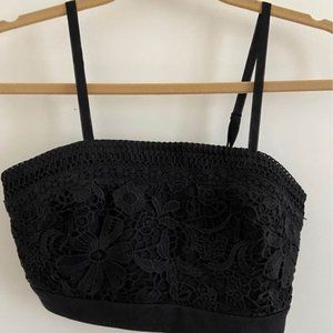 NWT Forever 21 Black Crop Top - Small